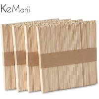 Natural Wooden Popsicle Ice Cream Sticks Multi-Purpose Wood Wax Lolly Cake Ice Cream Spoon for DIY Hand Art Craft 50/100pcs