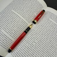 Montefiore All-Metal Orb Pen Business Water-based Pen 845 Black Refill Fountain Pen M Tip 0.7mm Belt Ink Absorber Gift