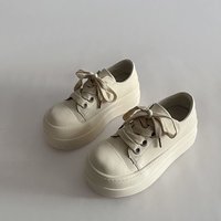 Damen-Designer-Kunstleder, lässig, hohe klobige Schuhe, Damen-Schnürschuhe, klassische Sneaker, trendige Mädchen-Studenten-Sportschuhe
