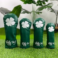 1pc/4pcs pieces of green clover golf protective cover, golf accessories, made of durable materials, providing the best protectio