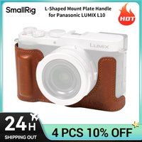 SmallRig Half Case for Panasonic LUMIX L10 Retro Genuine Leather Camera Protective Case with Front Grip Suit for Most Tripods