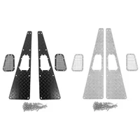 TRX4 Defender 1/10 RC Crawler Metal Anti-slip Hood Decoration Pieces including Stainless Steel Engine Hood Upgrade Accessories