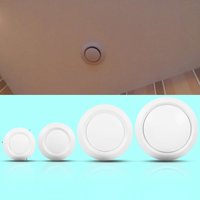 1Pc Ceiling Diffuser Exhaust Supply Valve Air Vent Anemostat Ventilation Ducting Hose Cover ABS 75mm/100mm/150mm/200mm