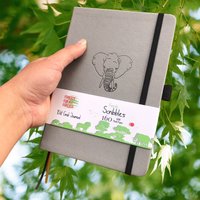 BUKE Elephant Dotted Journal,160gsm Thick Cream Paper Dot Grid Notebook 160 Pages Numbered, 5*5mm DOT-GRID Layouts, Additional