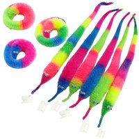 1/3/5Pcs New Funny Props Twisty Magic Worm Trick Toy For Kids Caterpillars On A Invisible String Children Party Game Favor Gift
