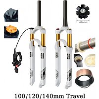 AliExpress NONE 32mm Mountain Bike Air Fork, 26/27.5/29 Inch 100-140mm Stroke Lock, Magnesium Alloy, Disc Brake, Bicycle Parts