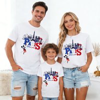 2026 Summer Disney Graphic T-shirt Parent-child Family Adult Children Fashion Cotton Short-sleeved Loose Casual Shirt 01