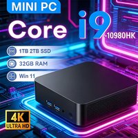 MINI PC Core i9 10980HK 6100U Windows 11 Computer 16GB 32GB RAM 1TB SSD Portable Desktop PC Gamer WIFI6 BT5.2 Dual Office Study