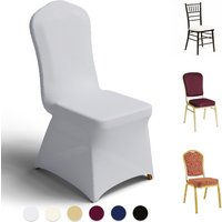 12/30/50Pcs Chair Cover for Dining Stretch Polyester Dining Chairs Slipcover Wedding Party Decor Banquet Flat-Front Chair Cover