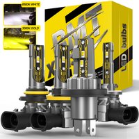 BMTxms 2PCS 12000LM H27 881 H11 H8 HB4 HB3 H10 LED Fog Lights Canbus 880 9006 9005 H16JP LED CSP DRL Car Moto Bulbs White Yellow