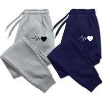 New Casual Versatile Women's Plus Pants Soft Joggers Fitness Sweatpants Comfortable Trousers Womens Fashion Baggy Pants Woman