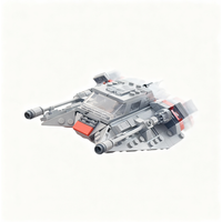 266PCS MOC Space Battle T 47 Snowspeeder Model Custom Brickss Architecture DIY Assembly Display Home Decor Gift Collectible Set