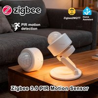 Zigbee 3.0 PIR Motion Sensor Smart Human Body Infrared Detector PIR Sensor Works With Home Assistant Zigbee2MQTT Require Gateway
