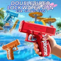 Prank Double-Sided Rever sereverse spray water Water Gun Toy Mini Handheld Manual Tactical Water Sprayer Pool Beach Water Fight