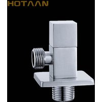 Solid Brass Made Chrome Color Black Color Triangle valve bathroom accessory 1/2*1/2 Suqare Toilet Angle Valve