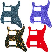 Fei Man Custom Guitar Parts - For US Fender Jim Root Strat HH Guitar Pickguard Cratch Plate Multicolor Choice