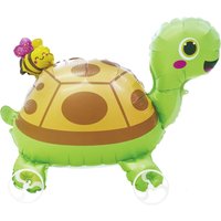 4D Cartoon Sea Tortoise Foil Balloons Walking Turtle Balloons With Wheels Self Standing Baby Shower Birthday Party Decoration