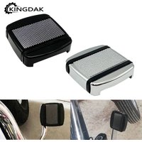 Motorcycle CNC Small Brake Pedal Pad Cover Black Chrome For Harley Softail Breakout FX Dyna Street Bob 1993-2017 XG500 XG750