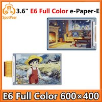 Raspberry Pi 3.6 inch e-Paper HAT+ (E) E-Ink E6 Full color 600x400 Screen Display For Arduino /STM32 /ESP32