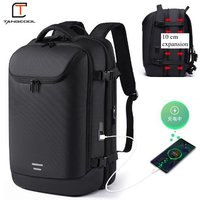Large Expandable 50L Backpack college School Bags 17.3 inch Laptop Bag Men USB Charging Men Backpacks Travel Carry on Backpack