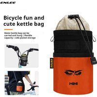 AliExpress enlee ENLEE Bicycle Kettle Bag Folding Car Water Cup Water Bag Handlebar Hanging Bag Road Bike Drawstring Harness Front Bag