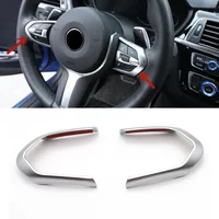 Chrome Steering Wheel Button Cover Trim Car Sticker for BMW F20 F22 F32 F10 F06 F15 F16 M-Sport