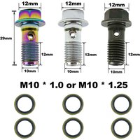 M10 Brake Caliper Banjo Bolt Oil Drain Screw For Yamaha Kawasaki Suzuki Aprilia Brake Hose Screw