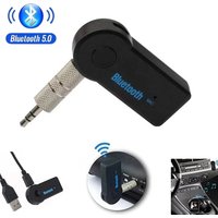2-In-1 Wireless Bluetooth Receiver 5.0 Adapter 3.5mm Jack Transmitter For Car Handsfree Music Audio Aux Headphones Car TV PC Kit