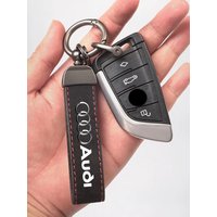With Car Logo Key Rings Accessories Man Suede Keychain For Audi Sline A1 A2 A3 A4 A5 A6 A7 A8 Q1 Q2 Q3 Q4 Q5 Q6 Q7 Q8 TT S5 B8