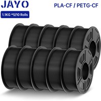 JAYO PETG-CF 3D-Drucker-Filament 1,75 mm PETG/PLA Kohlefaser-Filament, hohe Schlagfestigkeit, hitzebeständige 3D-Druckmaterialien