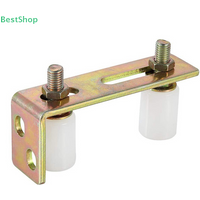 Gate Rollers Sturdy Wear Resistant Convenient with L Shape Bracket Sliding Gate Nylon Rollers for Fences Home Yard Sliding Door