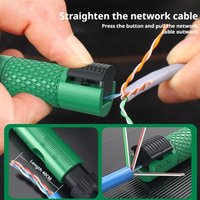 Network Cable Untwist Tool Engineer Straightener For Category 5/6/7 Crystal Cables Combing Wire Pair Separator Easily Stripping