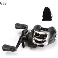 GLS 2026 Baitcasting Fishing Reel 8KG Max Drag With Magnetic Brake Left/Right Hand Fishing Coil Carretilha Pesca