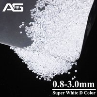 1.0ct / Pack 0.8mm-2.9mm Small Sizes Super White D Color Loose Moissanite Stones for Moissanites Jewelry Making