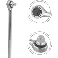 1/4" 3/8" 1/2" High Torque Ratchet Wrench Socket H Handle Chrome Vanadium Steel Quick Release Square Head Spanner Hand Tools