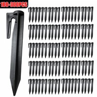 100pcs Ground Spikes Fixing Pins for Boundary Wire Installation Boundary Nail Lawn Stake Kit Robotic Lawn Mower Accessories