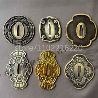 Excellent Alloy Tsuba Handguard Guard For Japanese Japan Samurai Katana Sword Fittings Accessory Parts Nice