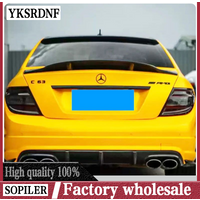 For Mercedes-Benz W204 sedan 4doors C350 C63 for AMG car 2008 2009 2010 11 12 2013 ABS Material R Style Rear Trunk Spoiler Wing