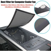 New PVC Dust Filter Cover Magnetic Frame Black PC Cooler Filter 120mm/140mm Computer Fan Grills Computer Cooler Fan