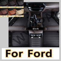 Luxury Custom Car Floor Mats For Ford C-Max S-Max Kuga Puma Focus mk2 Focus mk3 Focus mk4 Focus MK1 Fusion KA car accessories