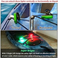 LED Boat Navigation Light USB Charging Sailing Signal Lamp 4 Modes Boat Stern Lights for Marine Yacht Kayak Sailboat