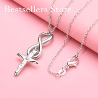 925 sterling silver 16-30 inch exquisite cross pendant necklace, women's jewelry accessories, fashionable wedding
