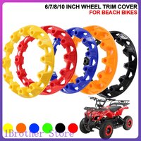 6 7 8 10 Inch ATV Wheel Cover Universal Plastic Wheel Cover, Suitable for Trailer Off-Road Vehicle ATV Wheel Accessories
