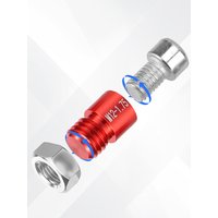 Metric Imperial Bolt Nut Gauge Tool Wear Resistant Precise Nut Bolt Thread Checker for Plumber Machinist and Handymen