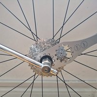 AliExpress NONE Bicycle Gear Freewheel Removal Tool - Adjustable Sprocket and Freewheel Wrench with Ergonomic Handle, Made of Stainless Steel