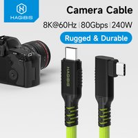 Hagibis USB-C Camera Connection Cable USB C Right Angle Tethering Cable Fast Data Transfer and Live Preview for Canon Nikon Sony