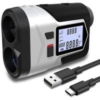 Golf Rangefinder With Slope Switch 1200m Rechargeable Screen Vibration Laser Rangefinder Speed Distance Meter
