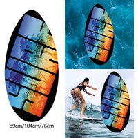 Skimboard for Beach Lightweight Durability Wooden Water Surfboard Wood Body Board for Beginners Teenagers All Skimming Kids