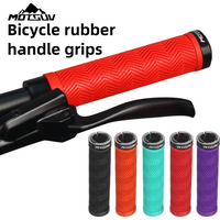 AliExpress MOTSUV Bicycle Grips MTB Bike Handbar Grip Rubber Non-slip Aluminum Alloy Lockring Corrugation Shockproof Cycling Accessories