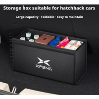 Car Carbon Fiber Trunk Storage Storage Box Large Capacity Foldable Suitable for Xpeng P7 G9 Auto Supplies Auto Accessories